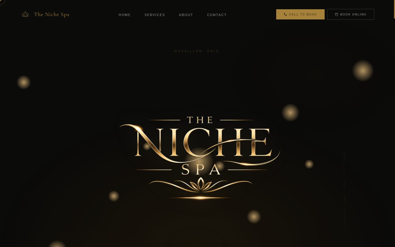 The Niche Spa website