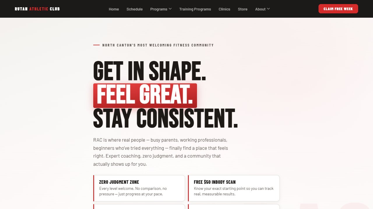 Rutan Athletic Club website